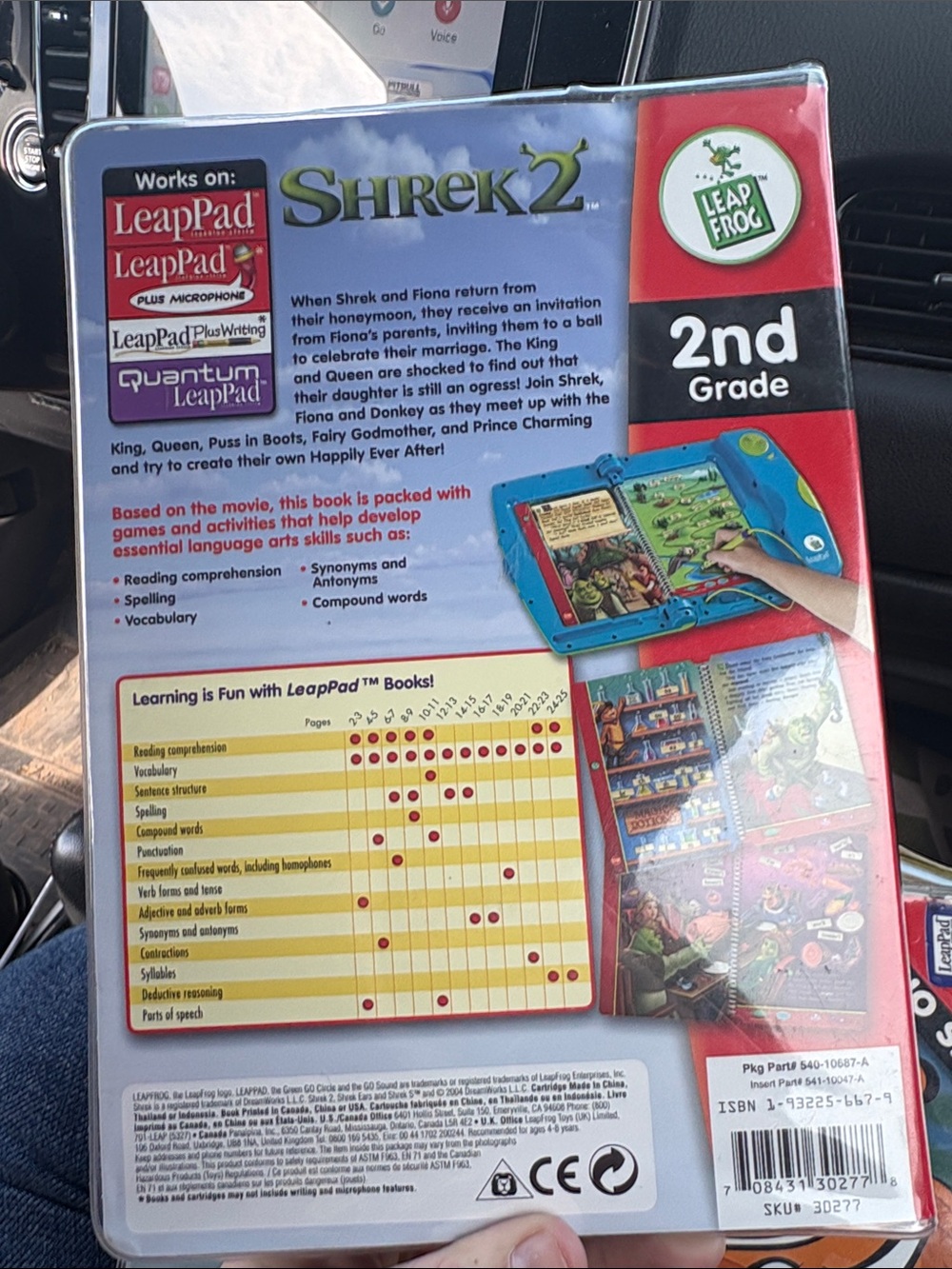 LeapFrog LeapPad Shrek 2 Interactive Book & Cartridge Complete w/ Case - Picture 2 of 4